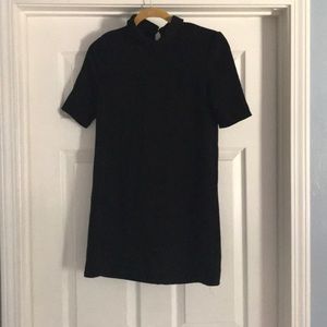 Simple black mini black dress